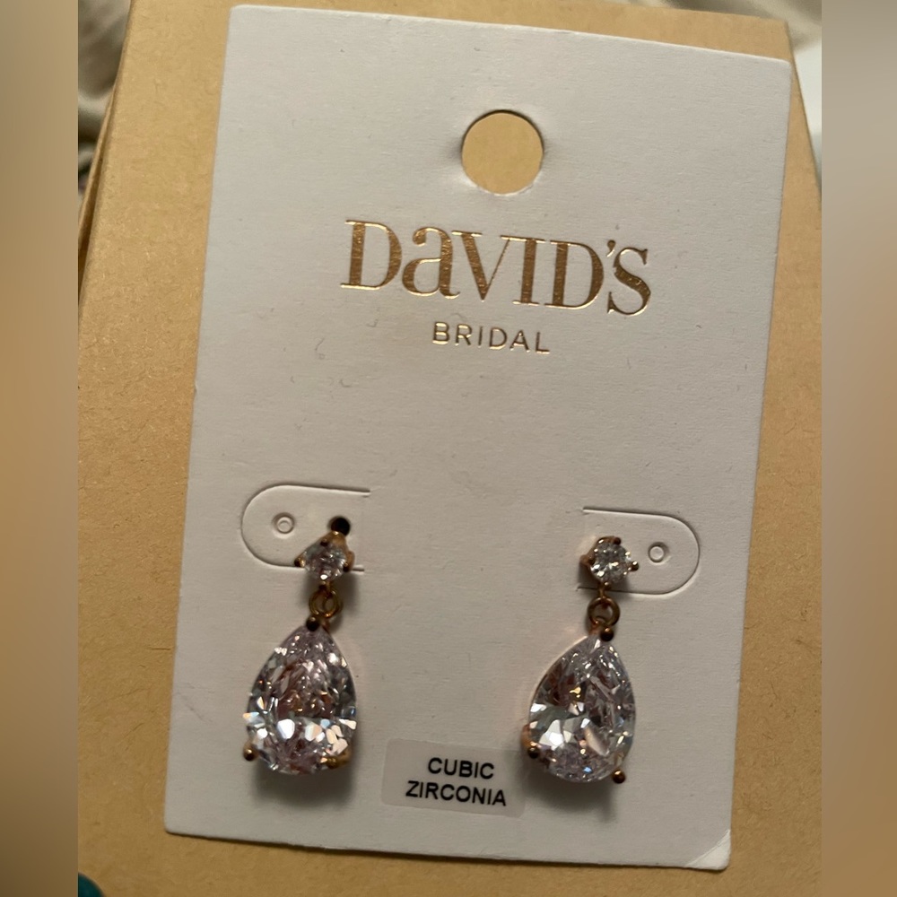 David’s Bridal earrings NEW